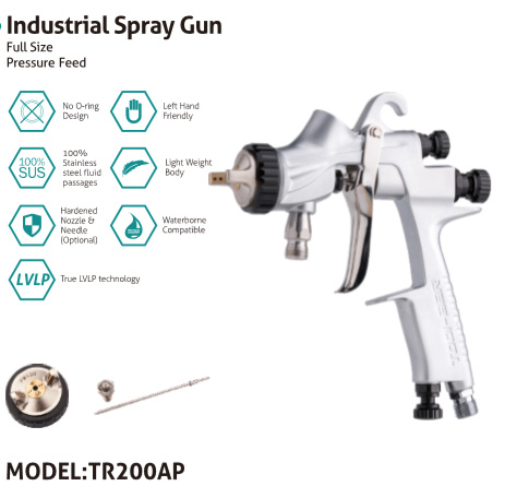 TR200AP Industrial Pressure Feed Spray Gun Manual